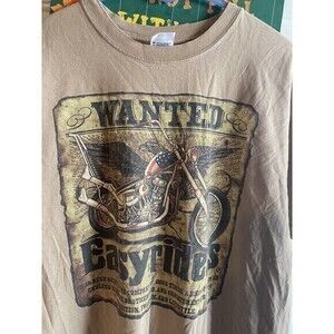Brown‎ easy Rider T-shirt size extra-large